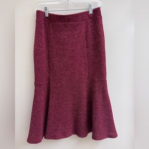 Margaret M Burgundy Tulip Skirt